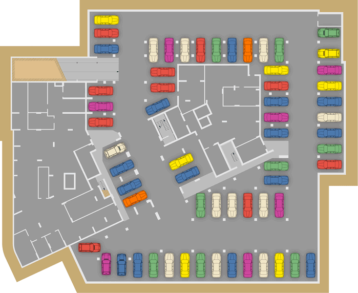 План стоянки для автомобилей